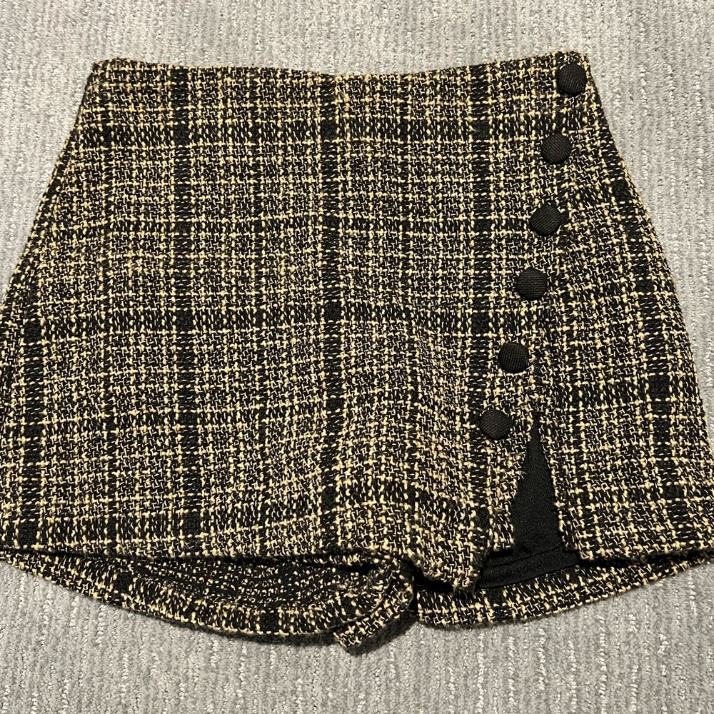 Plaid skort